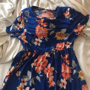 Pink blush maternity maxi dress